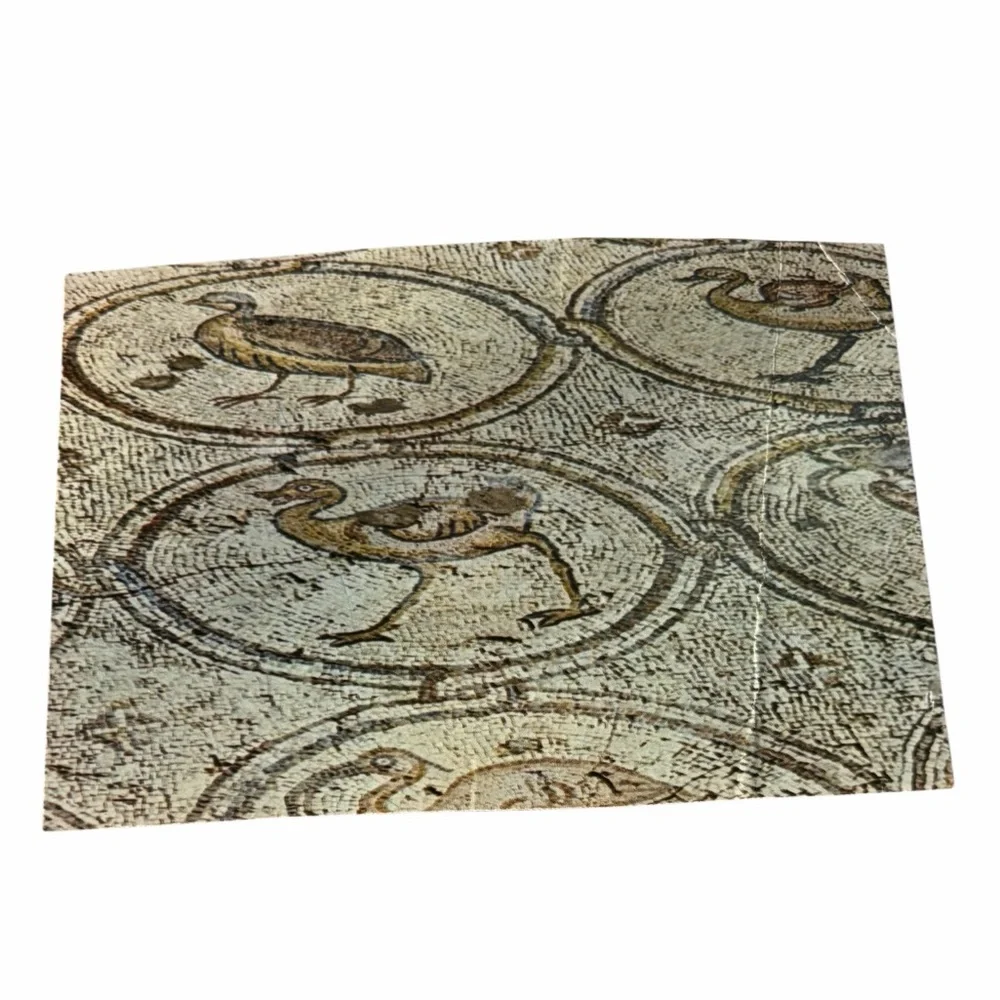 Vintage Roman Mosaic Birds Art Print | Classical Antiquity Wall Decor